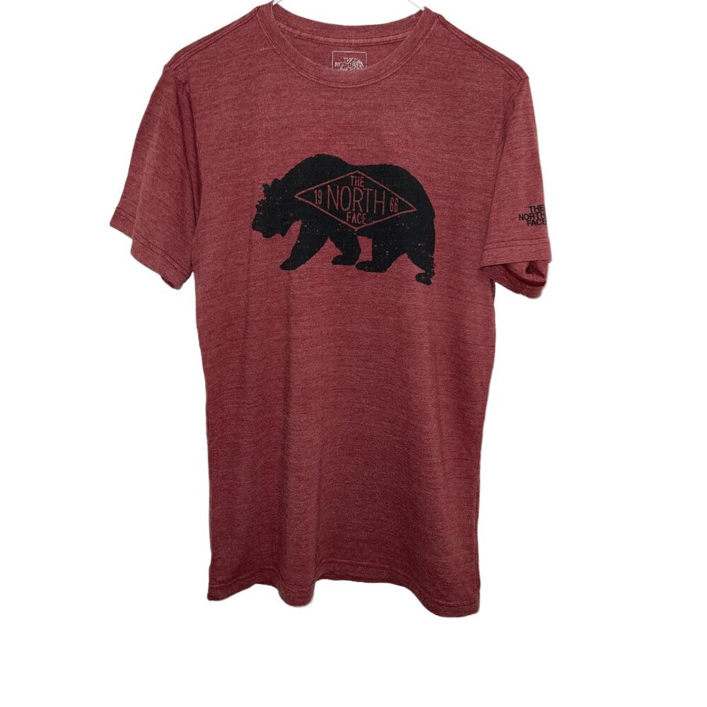 0841 The North Face Graphic Bear Short Sleeve Tee Burnt Orange